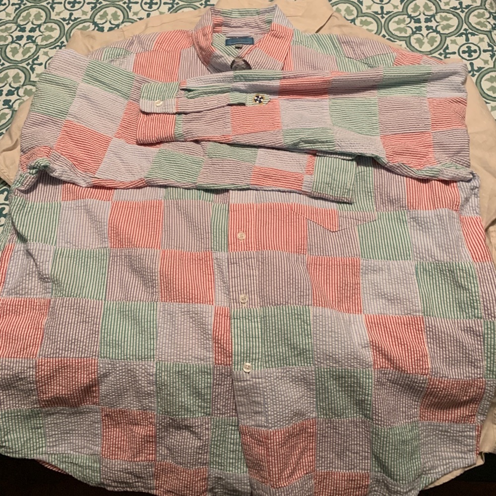 Castaway Nantucket Madras Red Blue Green XXL